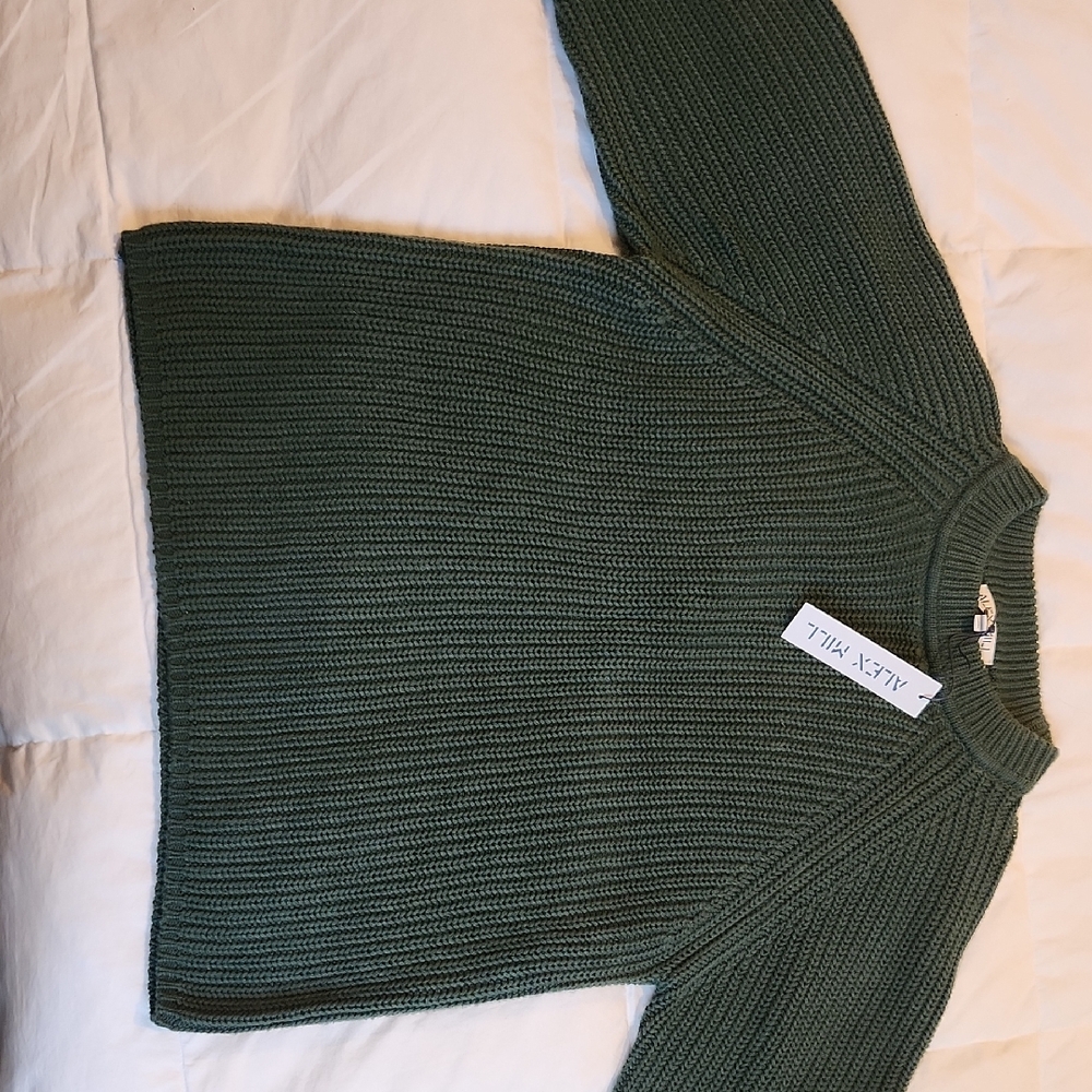 Alex Mill * Amalie Pullover Sweater * Forest Walk / Green * S